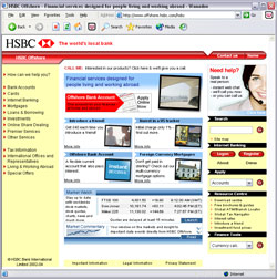 HSBC International Homepage