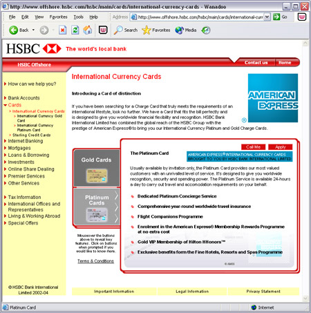 HSBC Amex - Q3 2004